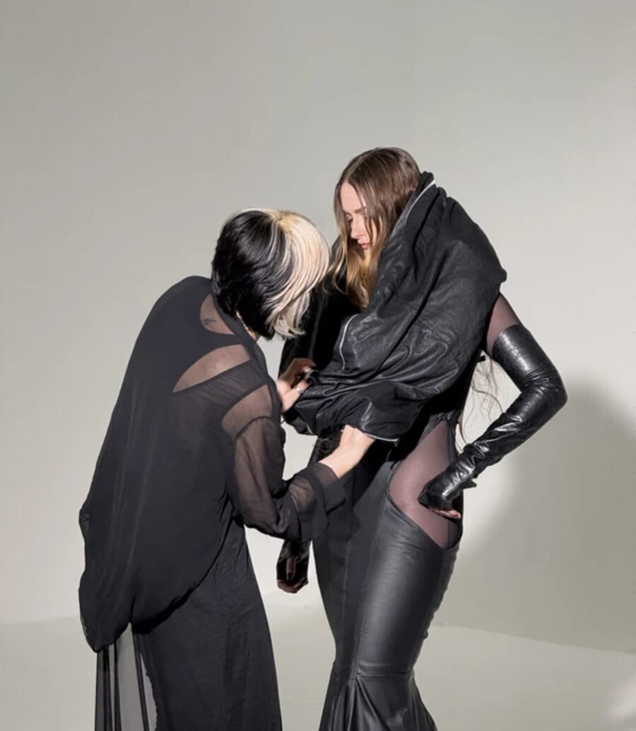 On-set at the MadWoman cover shoot