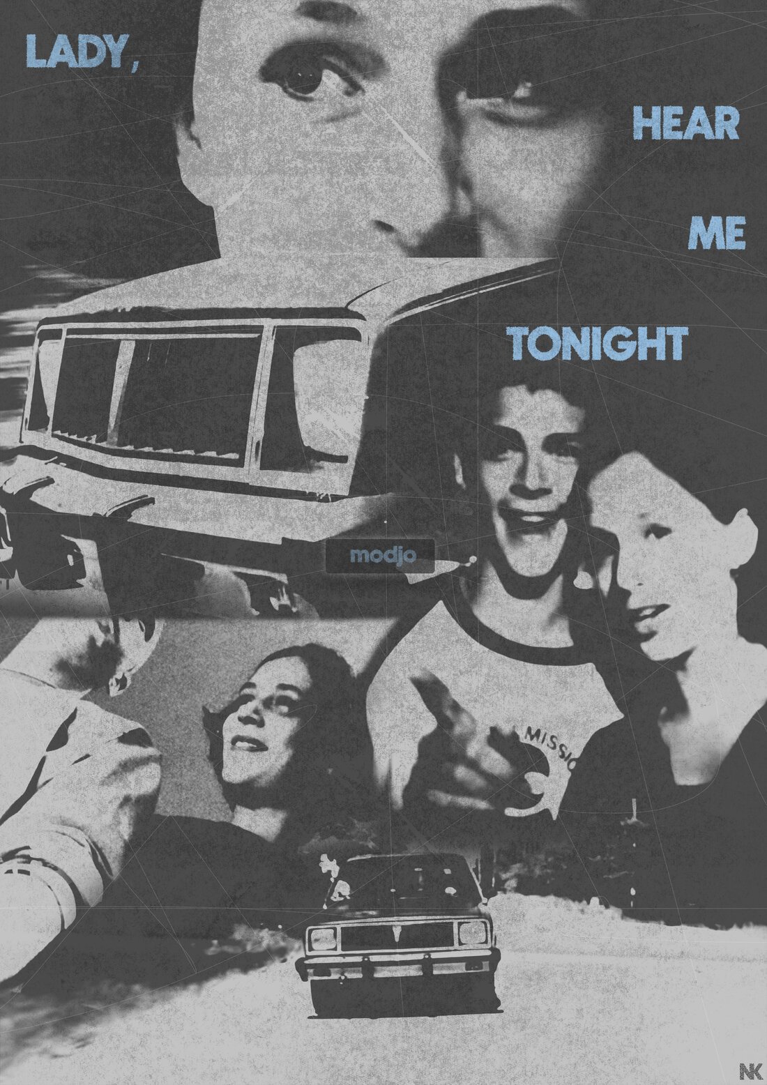 Poster design for the Lady (Hear Me Tonight) music video by Modjo