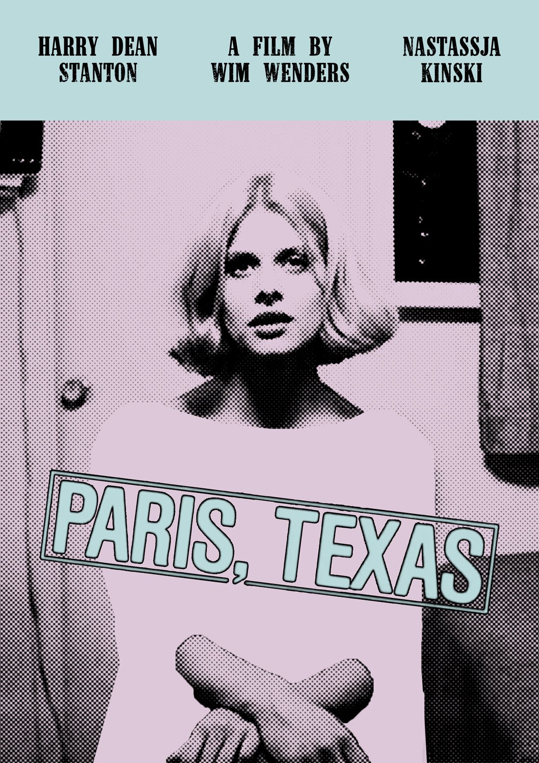 Poster design for the film Paris, Texas